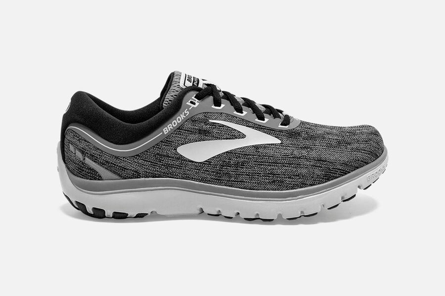 Brooks PureFlow 7 Womens Australia - Road Running Shoes - Grey/Black (055-IMRQK)